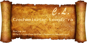 Czechmeiszter Leonóra névjegykártya